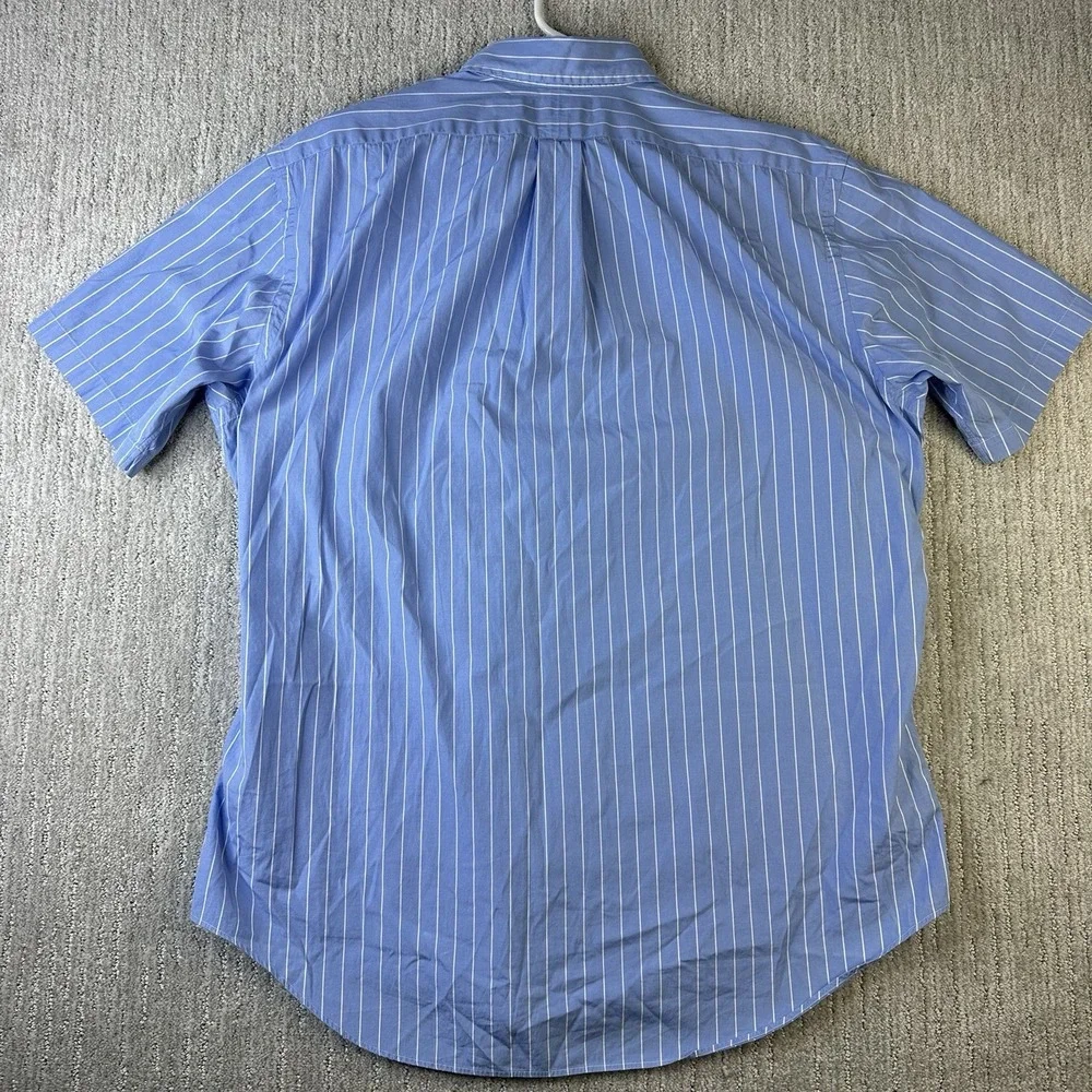 Polo Ralph Lauren Short Sleeve Button Up Shirt Mens Size Large Blue